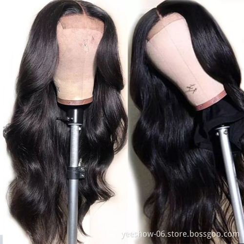 10A Grade Virgin Hair Peruvian  body wave Curly Wig Cuticle Aligned Swiss Lace Front Closure Peruvian  Human Hair Wig